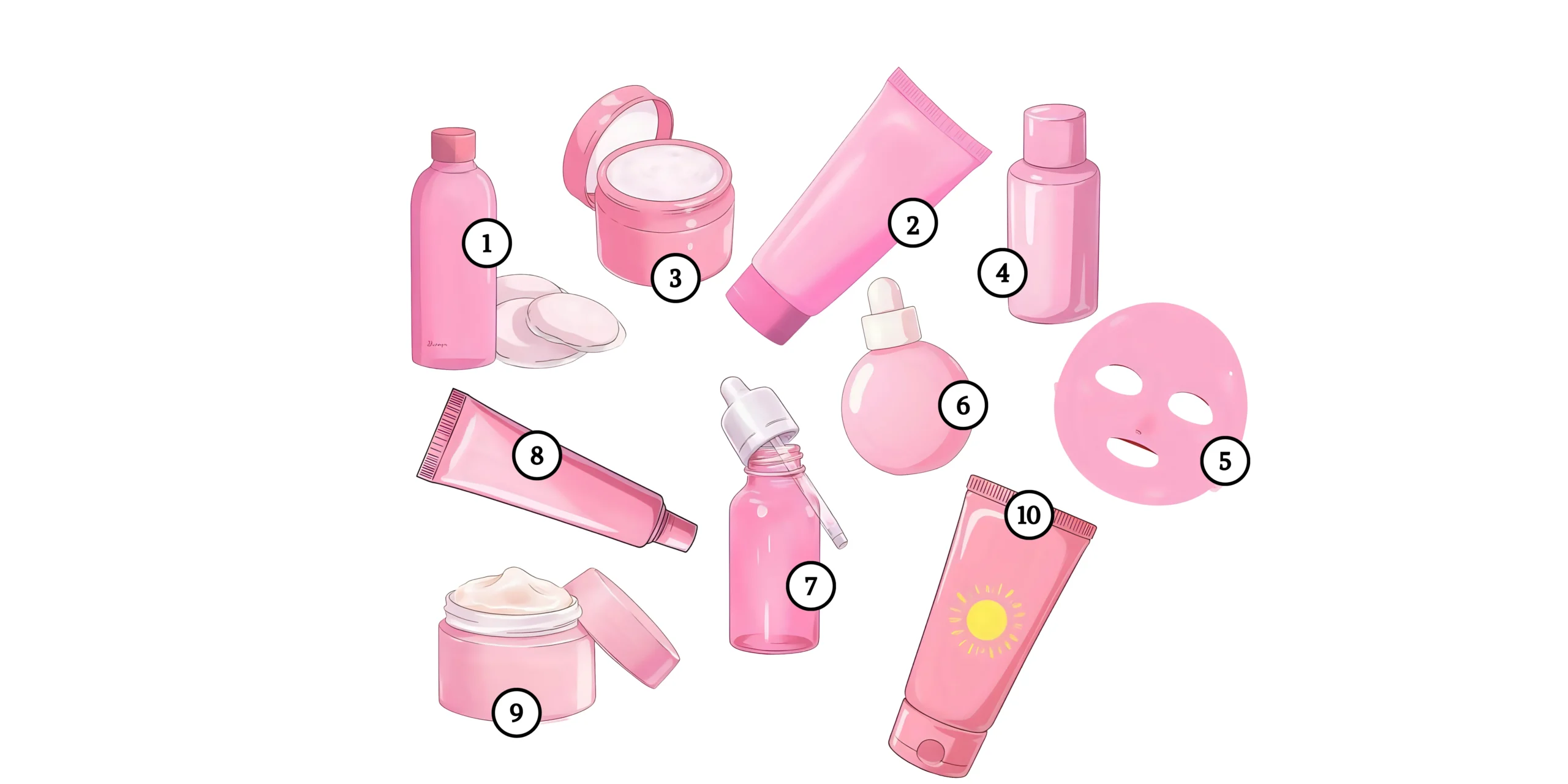 Ordinea produselor într-o rutină de skincare în 10 pași