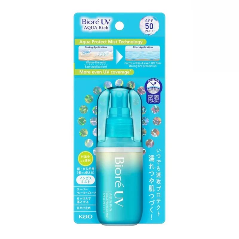 BIORÉ - UV Aqua Rich Aqua Protect Mist SPF50 PA++++ 60ml 1